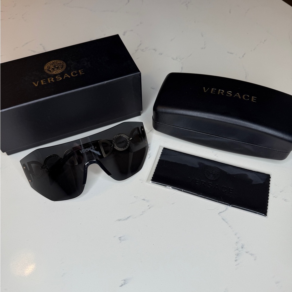 Versace Black Medusa Sunglasses